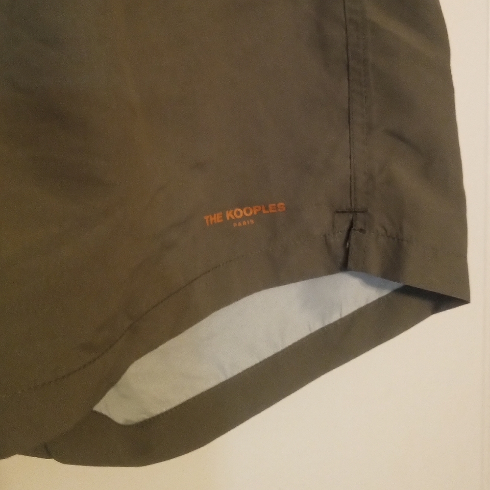 Olive Green Men's Shorts - Picture 2 of 6